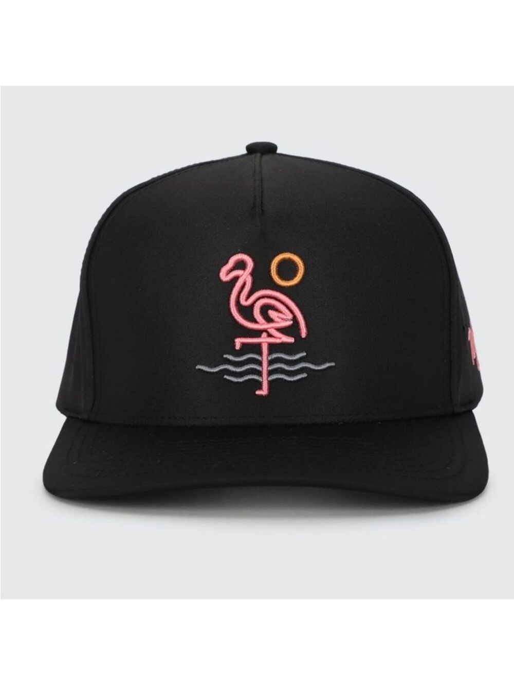 Waggle - SnapBack Golf Hat - Flamingo Bay Black